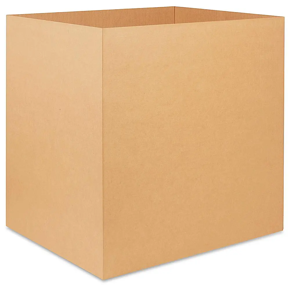 Corrugated carton IBC on a pallet base